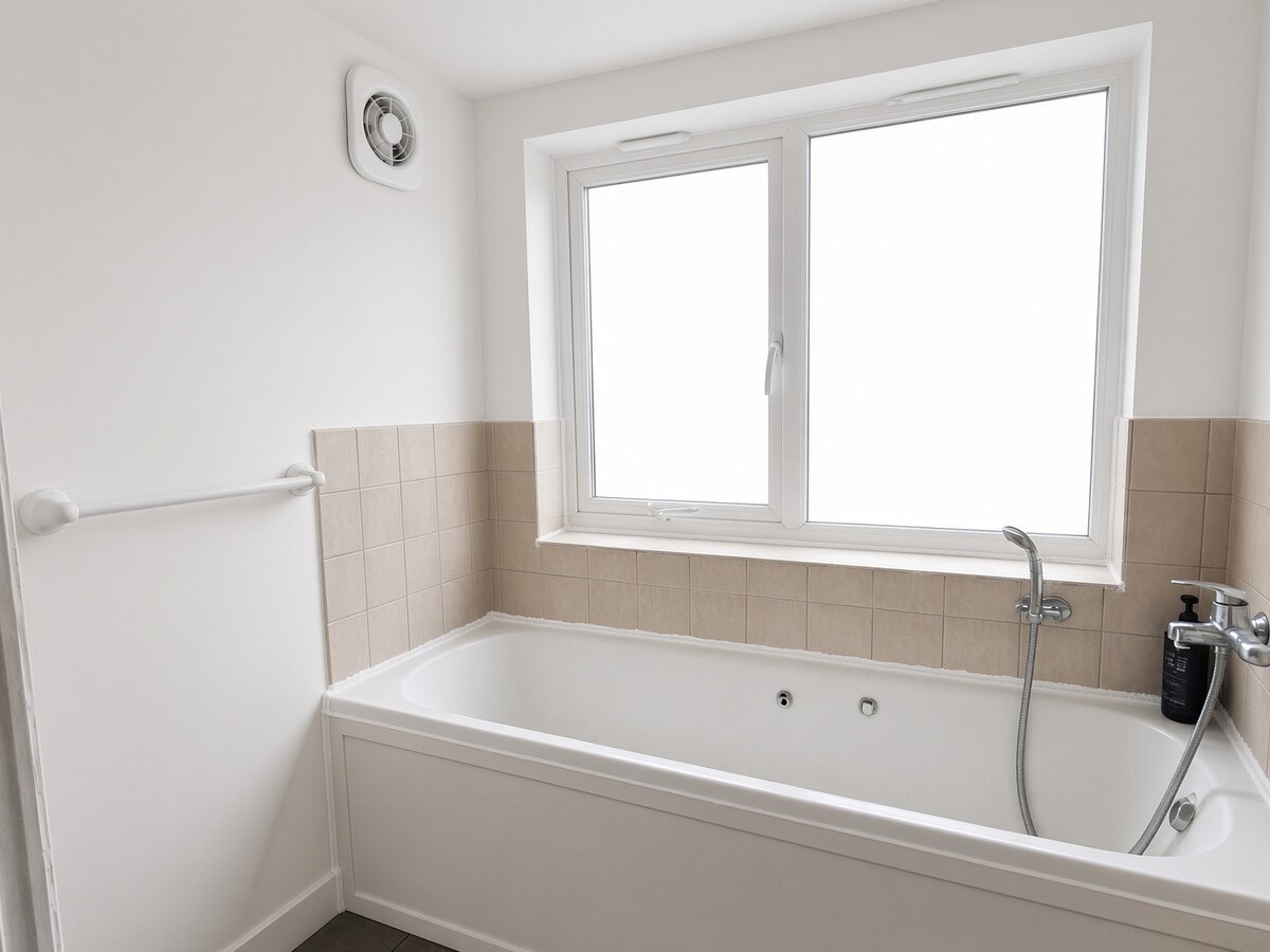 AI-generated illustration - After: ventilation fitted, wall redecorated, not a photo of an EYR job