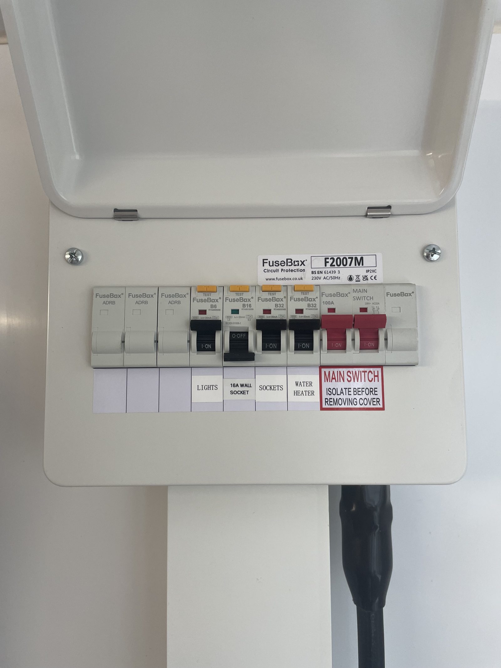 Consumer unit installed during an East Yorkshire renovation