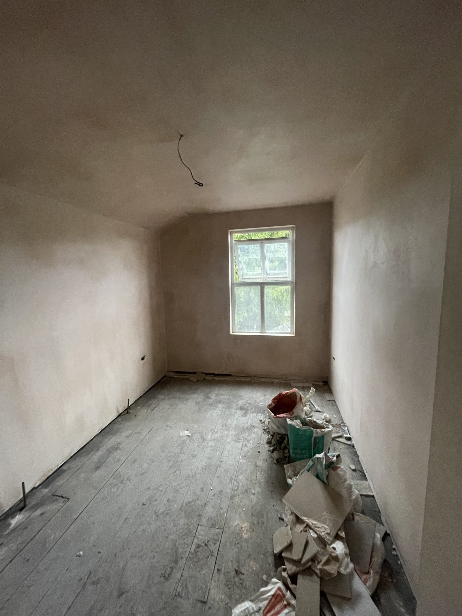 Freshly plastered room in Hull, East Yorkshire