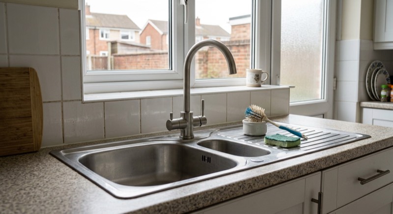 AI-generated illustrative example: premium kitchen drinking-water tap